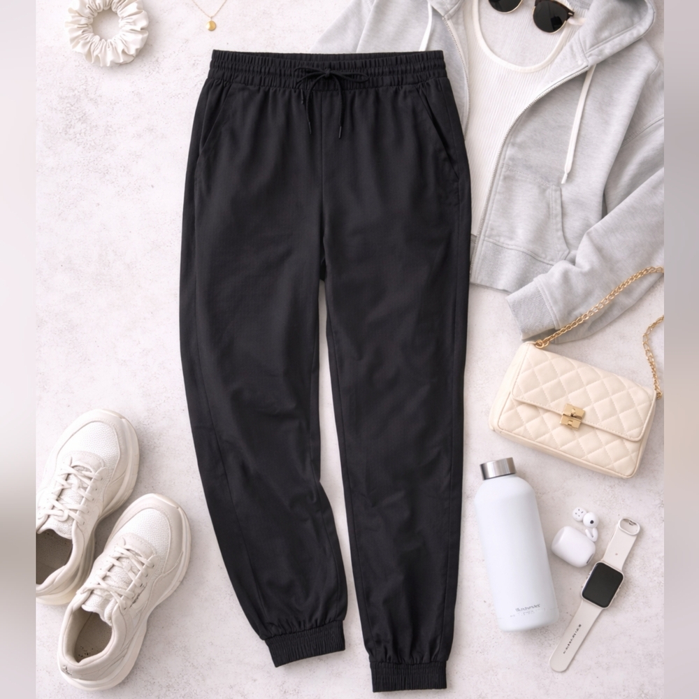 Athleta Brooklyn Textured Jogger Black Size 8